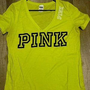 Vs pink neon green shirt size L